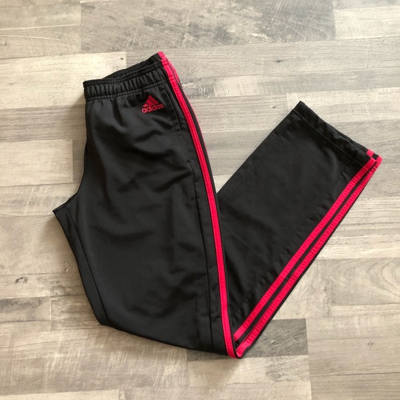 black and red adidas sweatpants